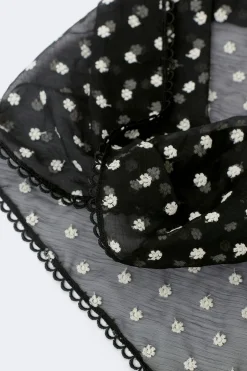 Embroidery hip scarf - Schwarz - Dame - Gina Tricot