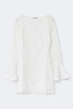 Embroidery mini dress - Weiß - Dame - Gina Tricot