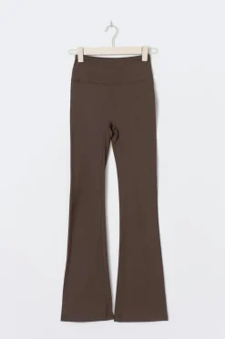 Flare yoga tights - Braun - Dame - Gina Tricot