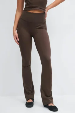 Flare yoga tights - Braun - Dame - Gina Tricot