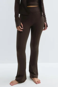Flare yoga tights - Braun - Dame - Gina Tricot