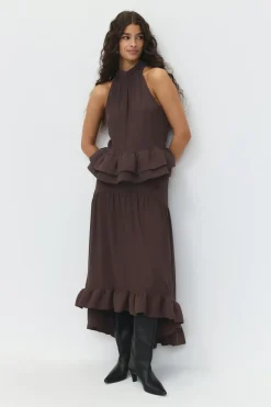 Flounce skirt - Braun - Dame - Gina Tricot