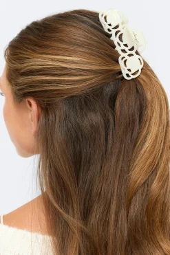 Flower hair clip - Weiß - Dame - Gina Tricot