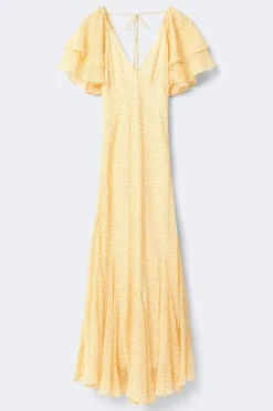 Flowy dress - Gelb - Dame - Gina Tricot