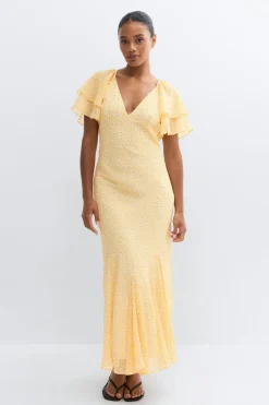 Flowy dress - Gelb - Dame - Gina Tricot