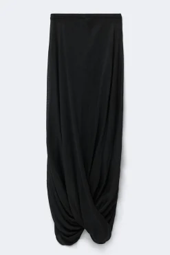 Flowy knitted skirt - Schwarz - Dame - Gina Tricot