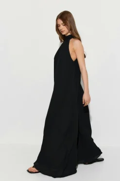 Flowy maxi dress - Schwarz - Dame - Gina Tricot