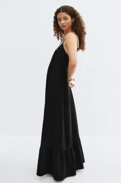 Flowy maxi dress - Schwarz - Dame - Gina Tricot