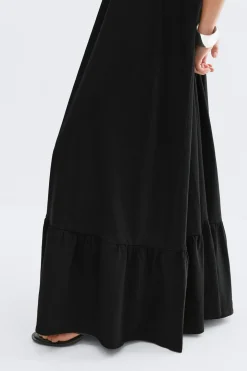 Flowy maxi dress - Schwarz - Dame - Gina Tricot