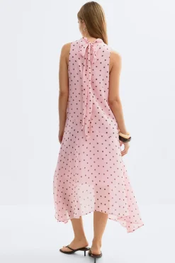 Flowy scarf dress - Rosa - Dame - Gina Tricot