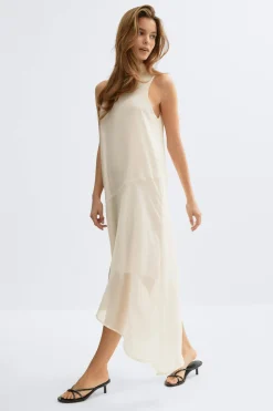 Flowy scarf dress - Weiß - Dame - Gina Tricot