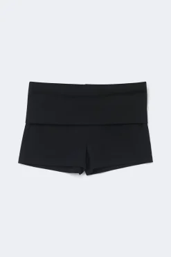 Folded hotpants - Schwarz - Dame - Gina Tricot