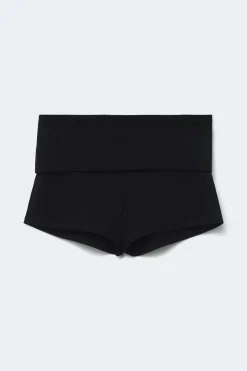 14+ folded waist shorts - Schwarz - Gina Tricot