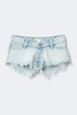 14+ for real low denim shorts - Blau - Gina Tricot