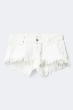 14+ for real low denim shorts - Weiß - Gina Tricot