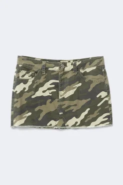 14+ for real low denim skirt - Grün - Gina Tricot