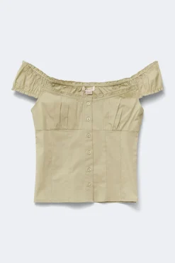 14+ frill blouse - Grün - Gina Tricot