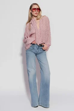 Front pocket flare jeans - Blau - Dame - Gina Tricot