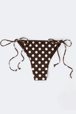 Gathered bikini tanga - Braun - Dame - Gina Tricot
