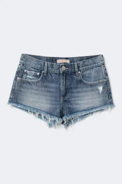 Glow low denim shorts - Blau - Dame - Gina Tricot