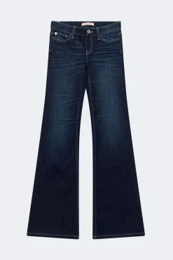 Glow low flare jeans - Blau - Dame - Gina Tricot