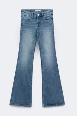 Glow low flare jeans - Blau - Dame - Gina Tricot