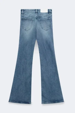 Glow low flare jeans - Blau - Dame - Gina Tricot