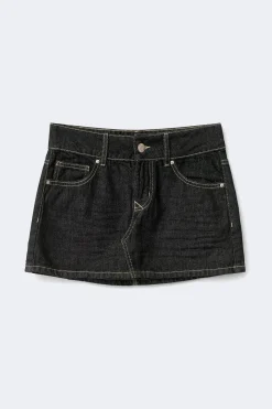 Glow low mini skirt - Blau - Dame - Gina Tricot
