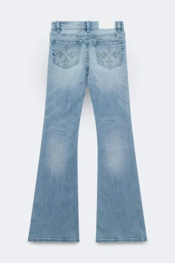 Glow rise flare jeans - Blau - Dame - Gina Tricot
