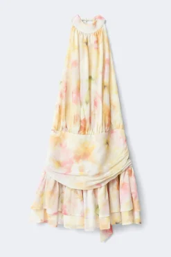 Halterneck mini dress - Weiß - Dame - Gina Tricot