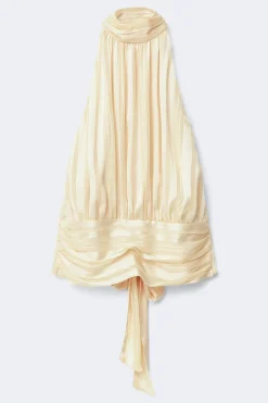 Halterneck top - Gelb - Dame - Gina Tricot