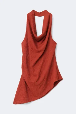 Halterneck top - Rot - Dame - Gina Tricot