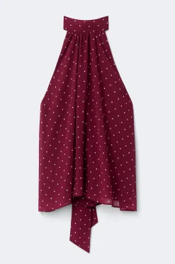 Halterneck top - Rot - Dame - Gina Tricot