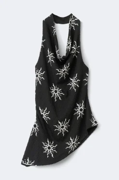 Halterneck top - Schwarz - Dame - Gina Tricot