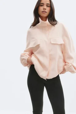 High neck cargo jacket - Rosa - Dame - Gina Tricot