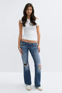 14+ hip hug loose jeans tall - Blau - Gina Tricot