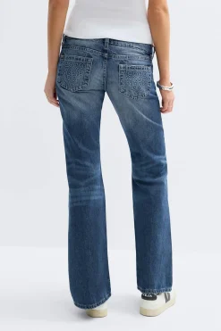 14+ hip hug loose jeans tall - Blau - Gina Tricot