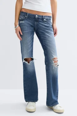 14+ hip hug loose jeans tall - Blau - Gina Tricot