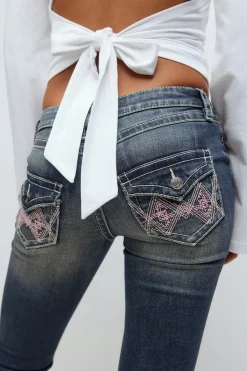 Iconic twisted jeans - Blau - Gina Tricot