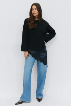 Knitted button cardigan - Schwarz - Dame - Gina Tricot