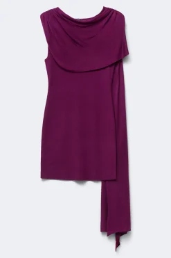 Knitted cape dress - Lila - Dame - Gina Tricot