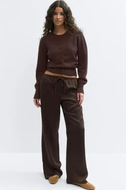 Knitted cardigan - Braun - Dame - Gina Tricot