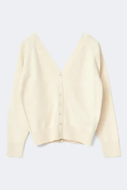 Knitted cardigan - Gelb - Dame - Gina Tricot