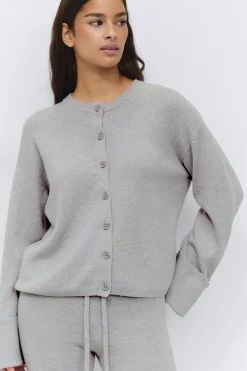 Knitted cardigan - Grau - Dame - Gina Tricot
