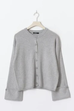 Knitted cardigan - Grau - Dame - Gina Tricot