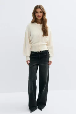 Knitted cardigan - Weiß - Dame - Gina Tricot