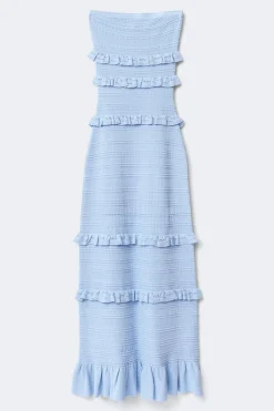 Knitted dress - Blau - Dame - Gina Tricot