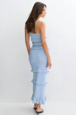 Knitted dress - Blau - Dame - Gina Tricot