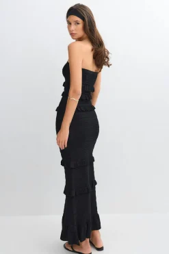 Knitted dress - Schwarz - Dame - Gina Tricot