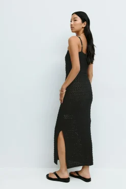 Knitted dress - Schwarz - Dame - Gina Tricot